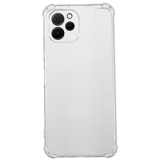For Huawei nova Y61 4G Transparent Back Cover Reinforced Corner Shockproof TPU Phone Case