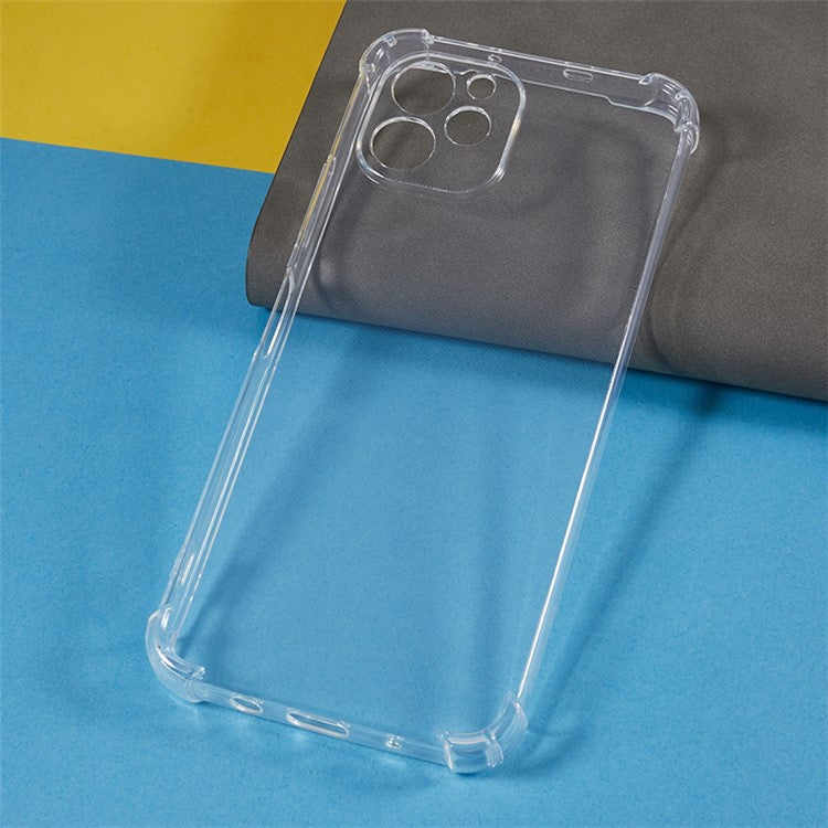 For Huawei nova Y61 4G Transparent Back Cover Reinforced Corner Shockproof TPU Phone Case