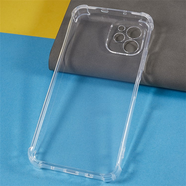 For Huawei nova Y61 4G Transparent Back Cover Reinforced Corner Shockproof TPU Phone Case
