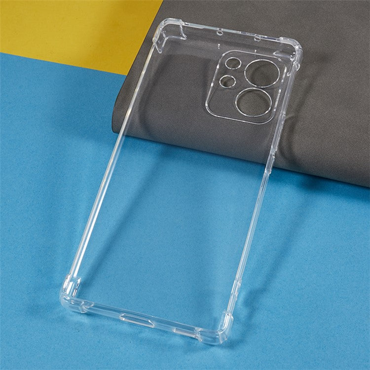 For Honor 80 SE 5G Flexible TPU Case Reinforced Corner Anti-drop Clear Phone Cover