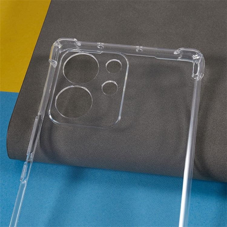 For Honor 80 SE 5G Flexible TPU Case Reinforced Corner Anti-drop Clear Phone Cover