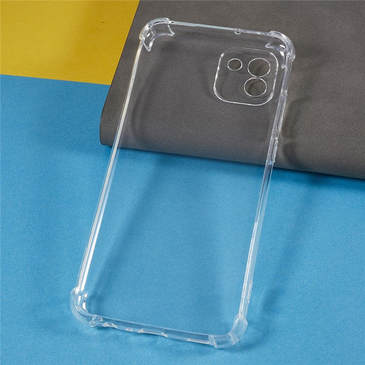 TPU Phone Case for Samsung Galaxy A03 (164.2 x 75.9 x 9.1mm) Anti-drop Clear Phone Cover
