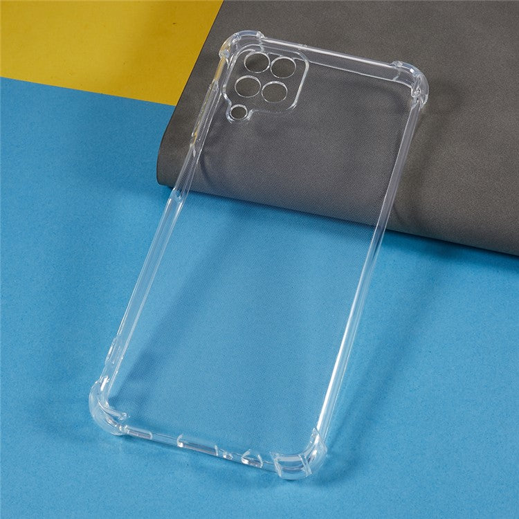For Samsung Galaxy A12 / M12 Anti-drop Corner Phone Case Transparent TPU Phone Cover