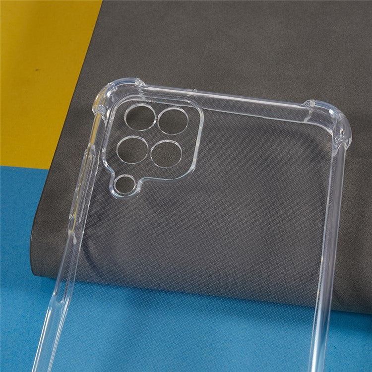 For Samsung Galaxy A12 / M12 Anti-drop Corner Phone Case Transparent TPU Phone Cover