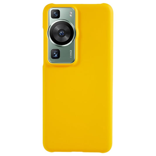For Huawei P60 / P60 Pro Rubberized Phone Case Anti-scratch Hard PC Phone Back Cover - Yellow
