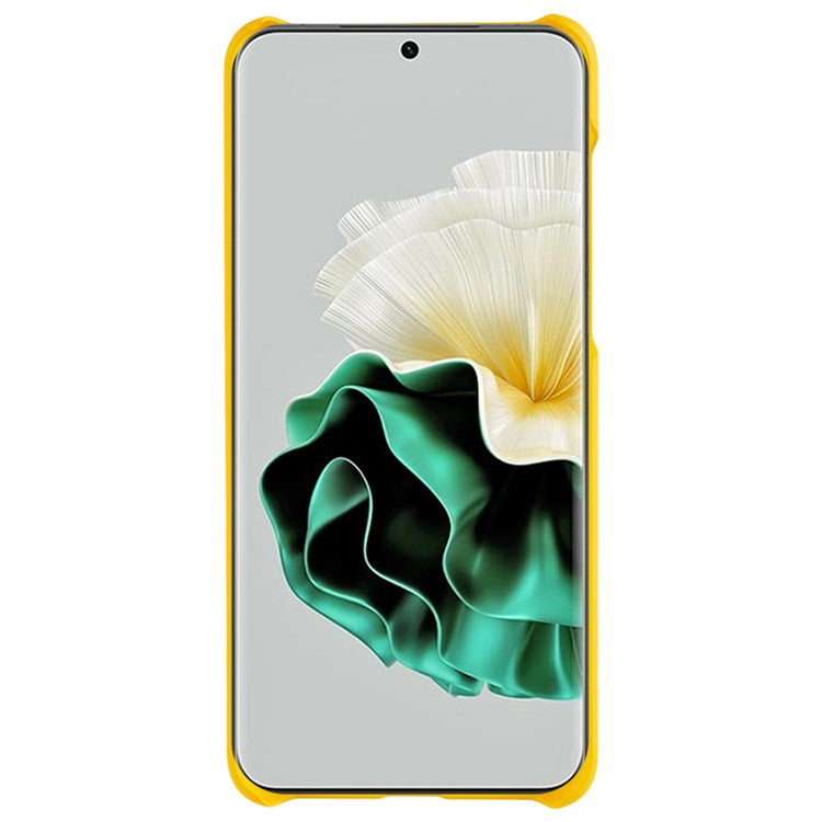 For Huawei P60 / P60 Pro Rubberized Phone Case Anti-scratch Hard PC Phone Back Cover - Yellow