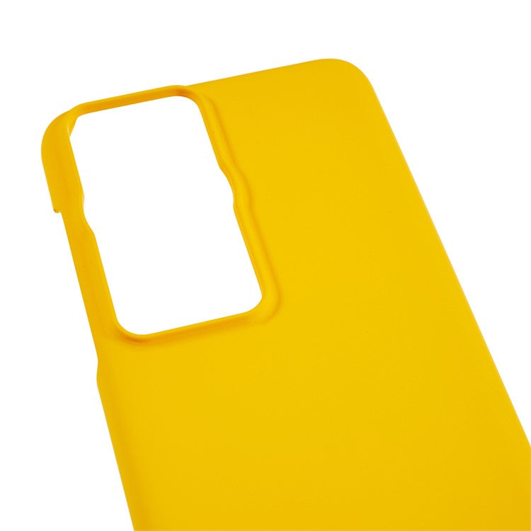For Huawei P60 / P60 Pro Rubberized Phone Case Anti-scratch Hard PC Phone Back Cover - Yellow