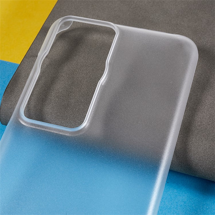 For Huawei P60 / P60 Pro Rubberized Phone Case Anti-scratch Hard PC Phone Back Cover - Transparent