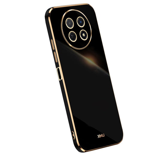 XINLI For Huawei Enjoy 60X Electroplate Case Soft TPU Full Camera Protection Phone Cover - Black