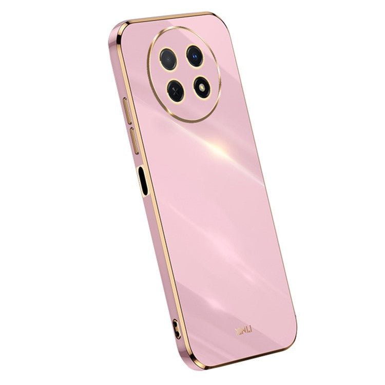 XINLI For Huawei Enjoy 60X Electroplate Case Soft TPU Full Camera Protection Phone Cover - Purple