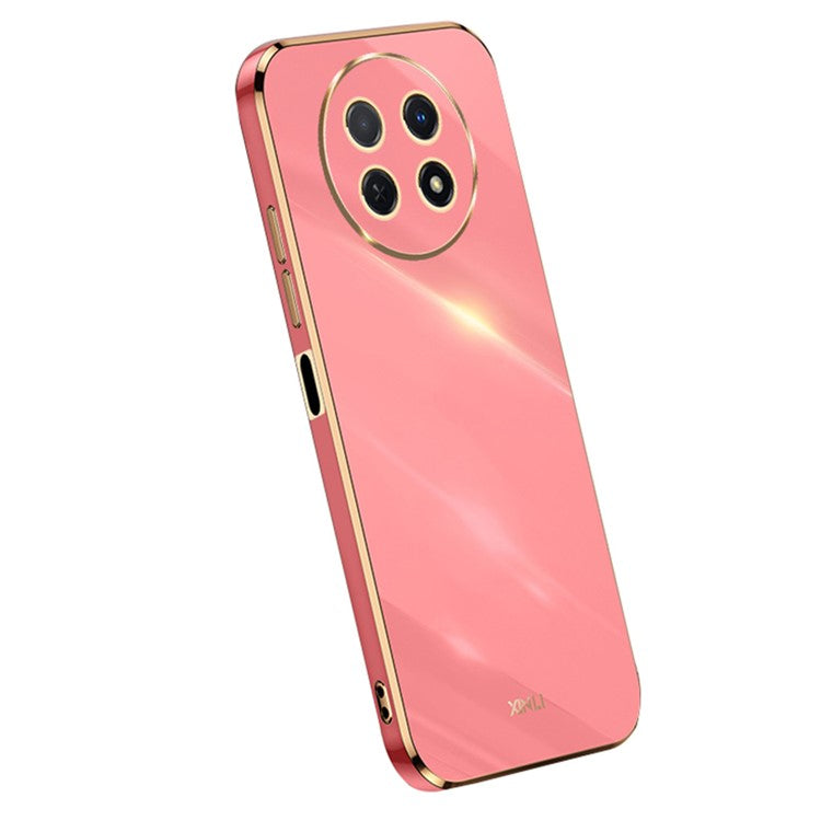 XINLI For Huawei Enjoy 60X Electroplate Case Soft TPU Full Camera Protection Phone Cover - Red