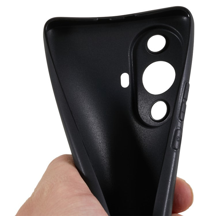 For Huawei nova 11 Pro / nova 11 Ultra Soft TPU Phone Case Drop-proof Glossy Cell Phone Cover - Black