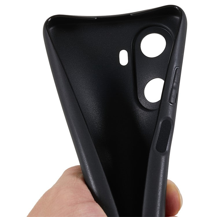 For Huawei Enjoy 60 Glossy Phone Case Soft TPU Phone Cover - Black