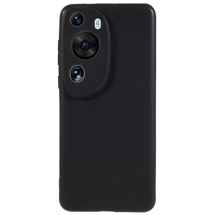 For Huawei P60 Art Drop-proof TPU Case Glossy Cell Phone Cover - Black