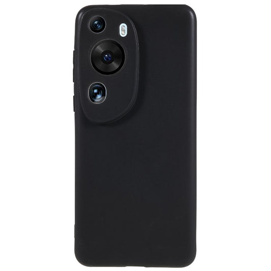 For Huawei P60 Art Drop-proof TPU Case Glossy Cell Phone Cover - Black