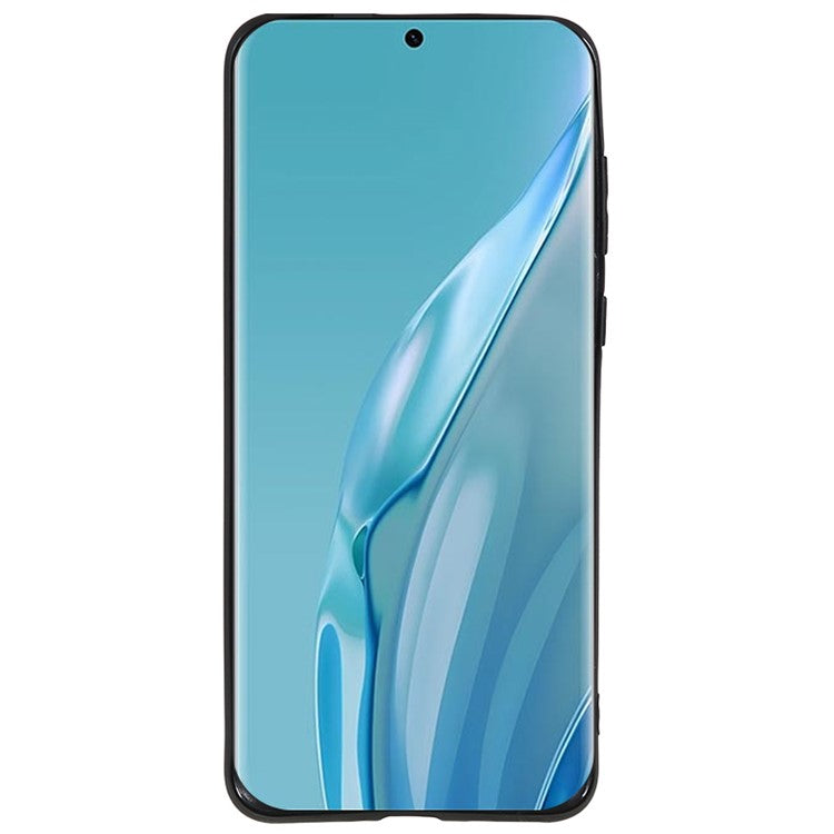 For Huawei P60 Art Drop-proof TPU Case Glossy Cell Phone Cover - Black