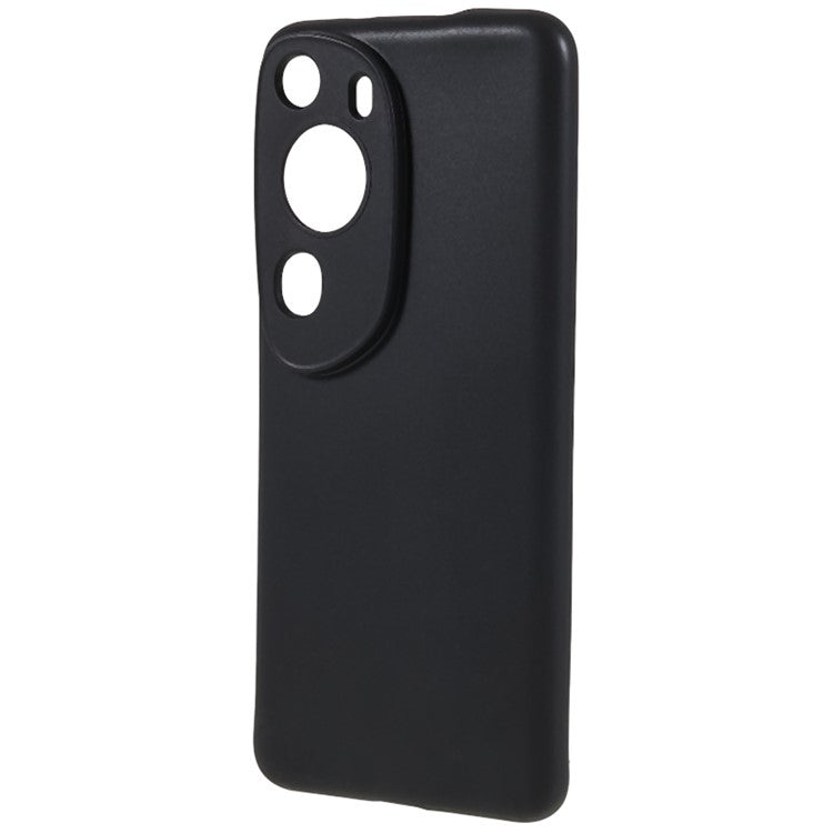 For Huawei P60 Art Drop-proof TPU Case Glossy Cell Phone Cover - Black
