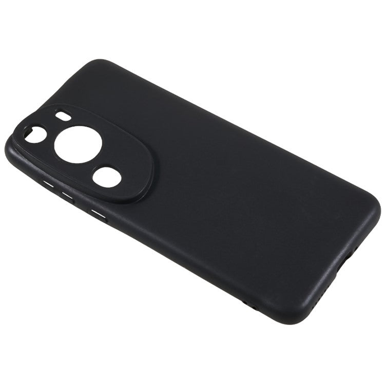 For Huawei P60 Art Drop-proof TPU Case Glossy Cell Phone Cover - Black