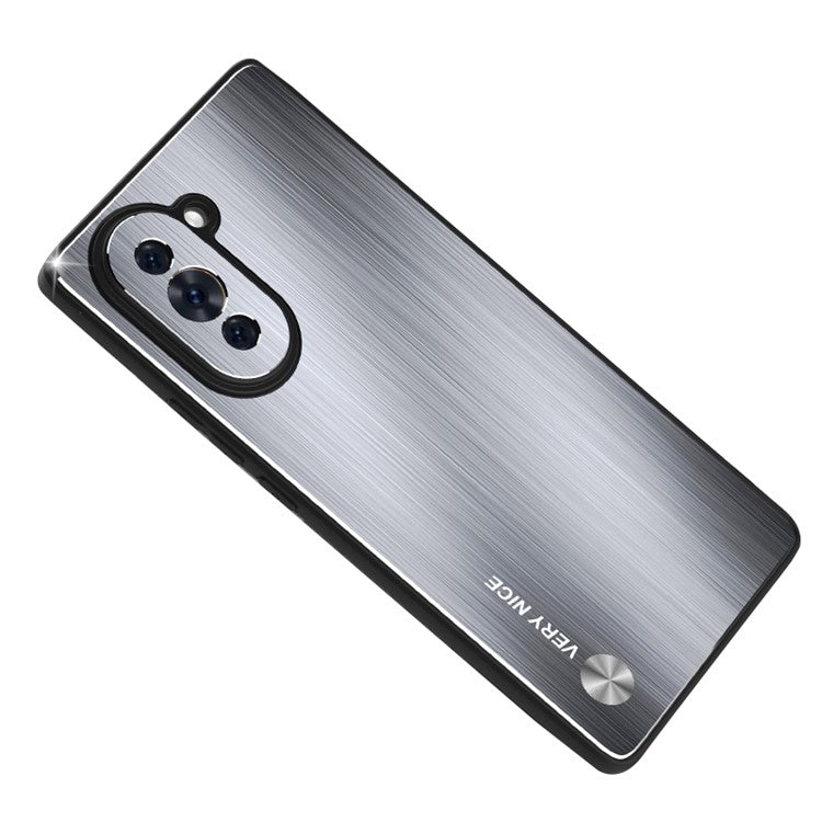 For Huawei nova 10 4G Brushed Metal Case Aluminium Alloy TPU Frame Drop Protection Phone Cover - Silver