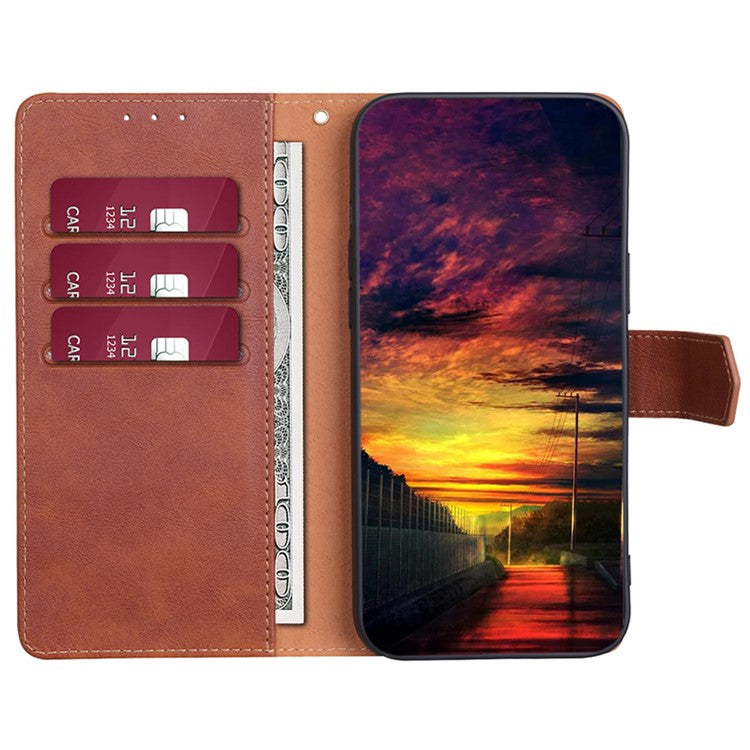 For Huawei nova 11 / nova 12s 4G / nova 12 Lite 4G PU Leather Flip Phone Case RFID Blocking Stand Wallet Folio Cover - Brown
