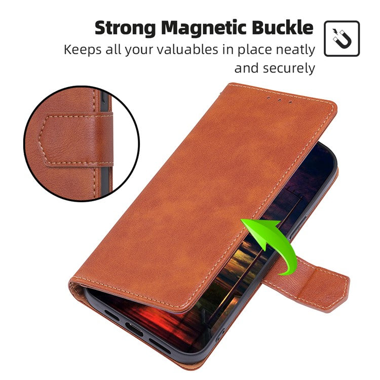For Huawei nova 11 / nova 12s 4G / nova 12 Lite 4G PU Leather Flip Phone Case RFID Blocking Stand Wallet Folio Cover - Brown
