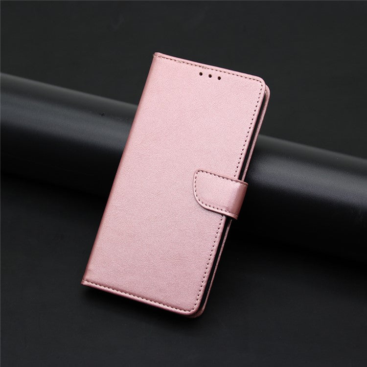Wallet Phone Case for Huawei nova 11 Pro / nova 11 Ultra , PU Leather Calf Texture Stand Flip Cover - Rose Gold
