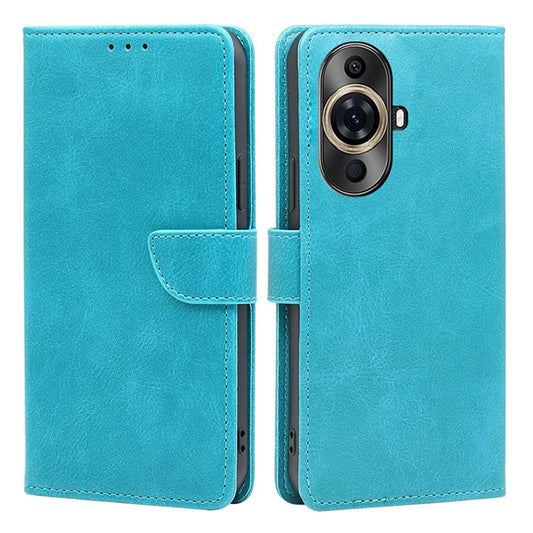 Wallet Phone Case for Huawei nova 11 Pro / nova 11 Ultra , PU Leather Calf Texture Stand Flip Cover - Baby Blue