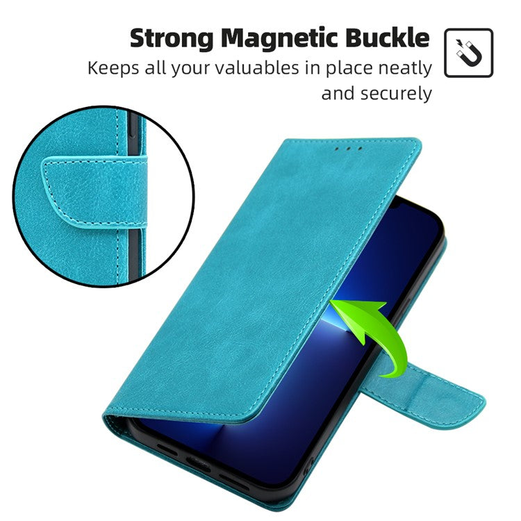 Wallet Phone Case for Huawei nova 11 Pro / nova 11 Ultra , PU Leather Calf Texture Stand Flip Cover - Baby Blue