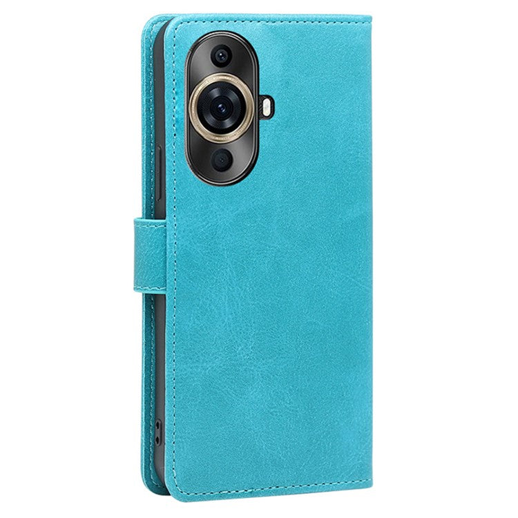 Wallet Phone Case for Huawei nova 11 Pro / nova 11 Ultra , PU Leather Calf Texture Stand Flip Cover - Baby Blue