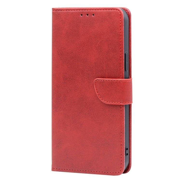 Wallet Phone Case for Huawei nova 11 Pro / nova 11 Ultra , PU Leather Calf Texture Stand Flip Cover - Red