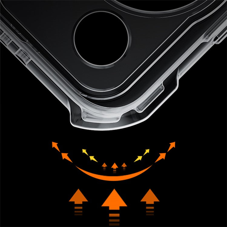 XUNDD Phone Case for Huawei P60 Pro , Shockproof Acrylic+TPU Slim Phone Cover - Black / Laser Texture
