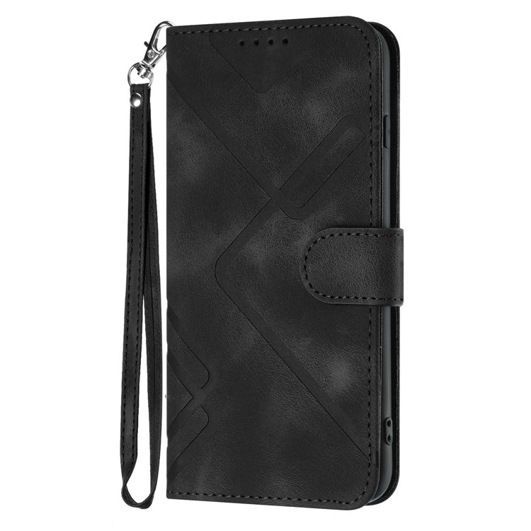 YX0040 For Xiaomi Redmi Note 11 4G (Qualcomm) /  Note 11S 4G Phone Leather Case Imprinted Pattern Wallet Stand Cover - Black