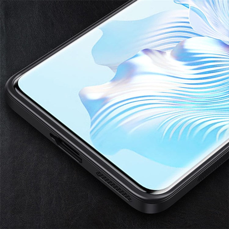 For Honor 80 GT 5G Anti-Scratch Phone Cover TPU + Aluminium Alloy Anti-Scratch Kickstand Phone Case - Blue
