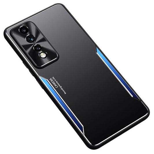 For Honor 80 GT 5G Aluminium Alloy + TPU Phone Cover Shockproof Anti-Scratch Cell Phone Case - Blue