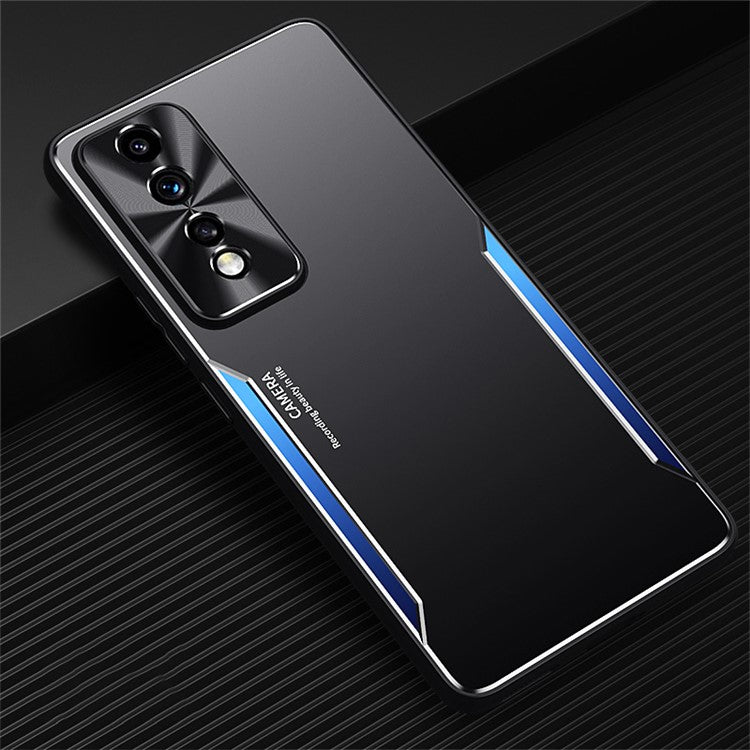 For Honor 80 GT 5G Aluminium Alloy + TPU Phone Cover Shockproof Anti-Scratch Cell Phone Case - Blue