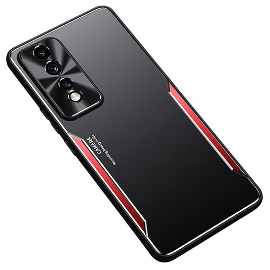 For Honor 80 GT 5G Aluminium Alloy + TPU Phone Cover Shockproof Anti-Scratch Cell Phone Case - Red
