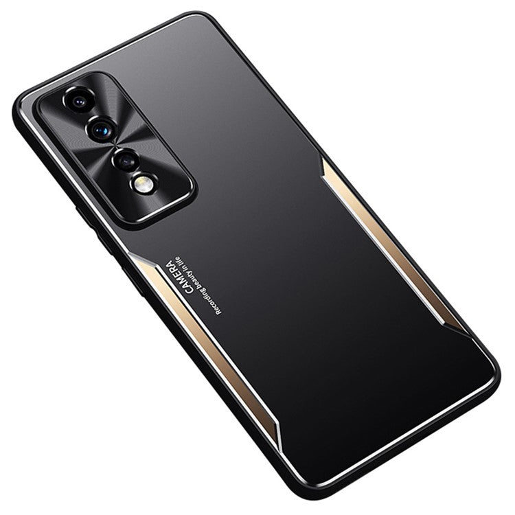 For Honor 80 GT 5G Aluminium Alloy + TPU Phone Cover Shockproof Anti-Scratch Cell Phone Case - Gold