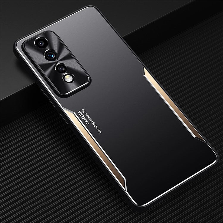 For Honor 80 GT 5G Aluminium Alloy + TPU Phone Cover Shockproof Anti-Scratch Cell Phone Case - Gold