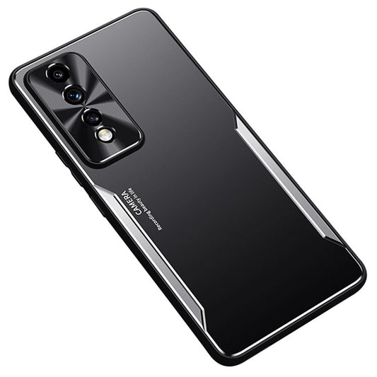 For Honor 80 GT 5G Aluminium Alloy + TPU Phone Cover Shockproof Anti-Scratch Cell Phone Case - Silver