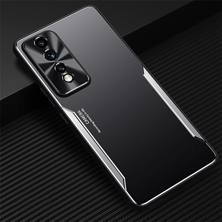 For Honor 80 GT 5G Aluminium Alloy + TPU Phone Cover Shockproof Anti-Scratch Cell Phone Case - Silver