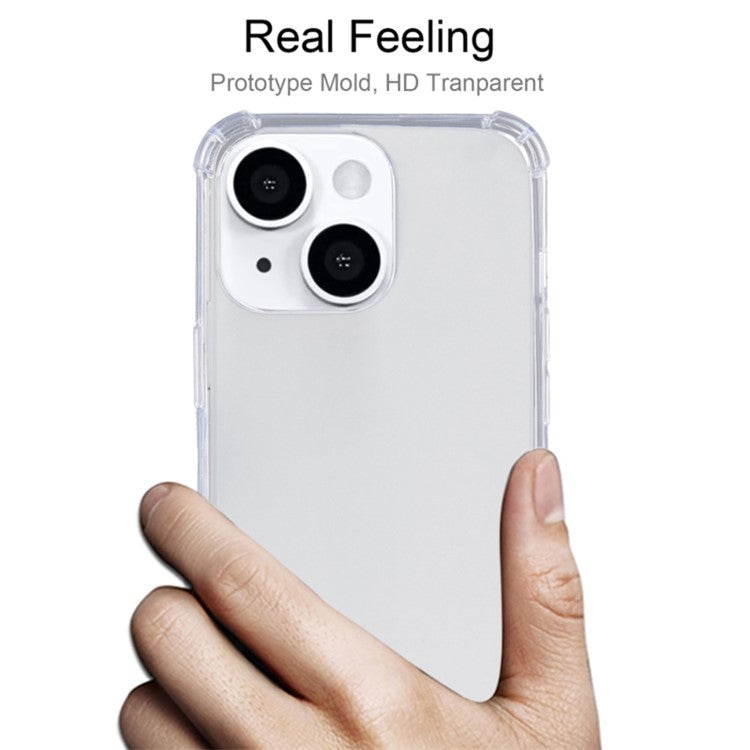 10Pcs Watermark-free Phone Cover for iPhone 14 Plus 1.5mm Clear Corner Protection TPU Case