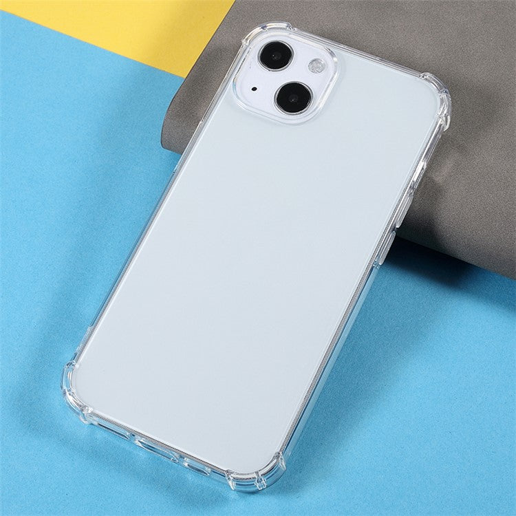 10Pcs Watermark-free Phone Cover for iPhone 14 Plus 1.5mm Clear Corner Protection TPU Case