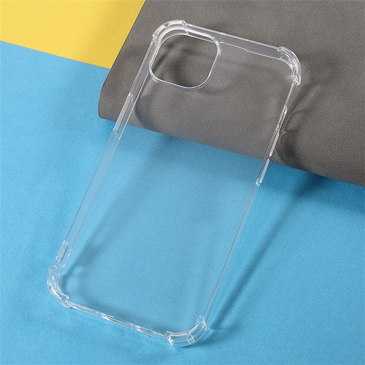 10Pcs Watermark-free Phone Cover for iPhone 14 Plus 1.5mm Clear Corner Protection TPU Case
