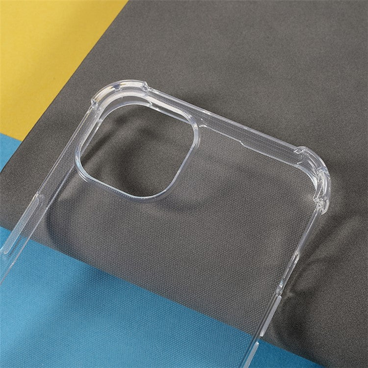 10Pcs Watermark-free Phone Cover for iPhone 14 Plus 1.5mm Clear Corner Protection TPU Case