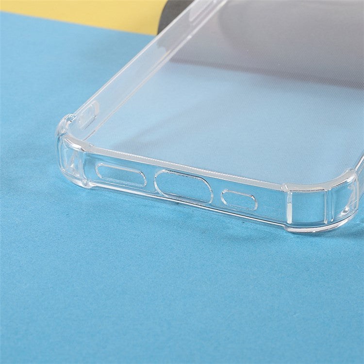 10Pcs Watermark-free Phone Cover for iPhone 14 Plus 1.5mm Clear Corner Protection TPU Case
