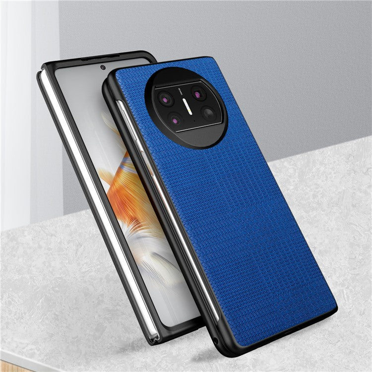VILI TH Series For Huawei Mate X3 5G Shockproof Case PU Leather Coated PC+TPU Cellphone Cover - Blue
