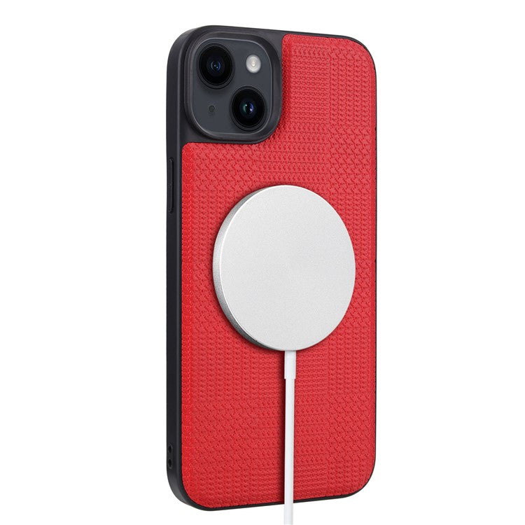 VILI TH Pouch Series For iPhone 14 Detachable Magnetic Wallet Case PC+TPU+PU Leather Phone Cover - Red