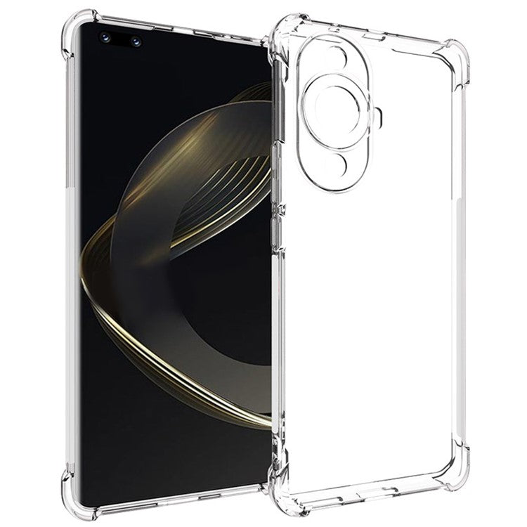 For Huawei nova 11 Ultra / 11 Pro Transparent Cell Phone Cover Anti-Slip TPU Drop-proof Case