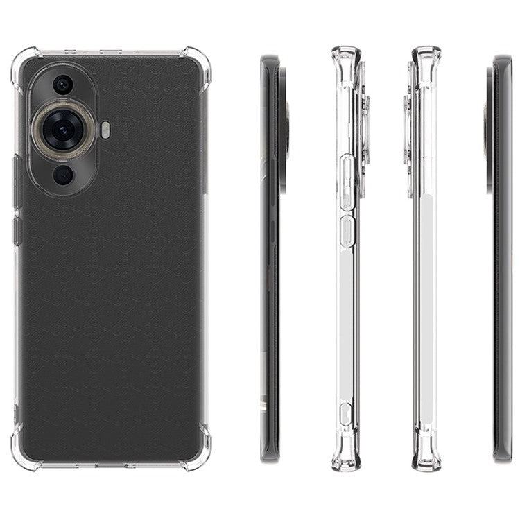 For Huawei nova 11 Ultra / 11 Pro Transparent Cell Phone Cover Anti-Slip TPU Drop-proof Case