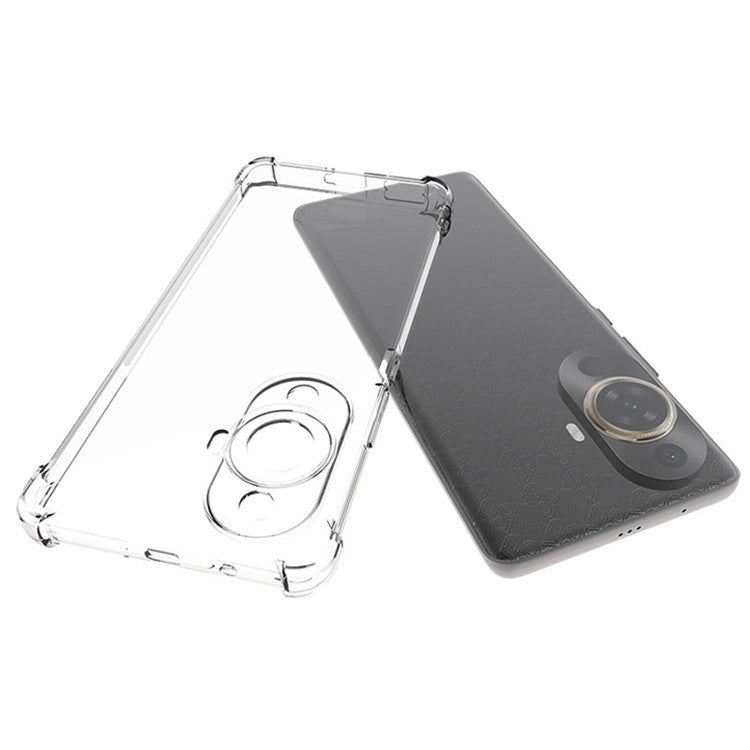 For Huawei nova 11 Ultra / 11 Pro Transparent Cell Phone Cover Anti-Slip TPU Drop-proof Case